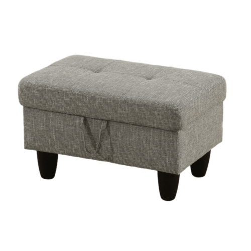 Upholstered Storage Ottoman with Legs Upholstered Storage Ottoman with Legs
